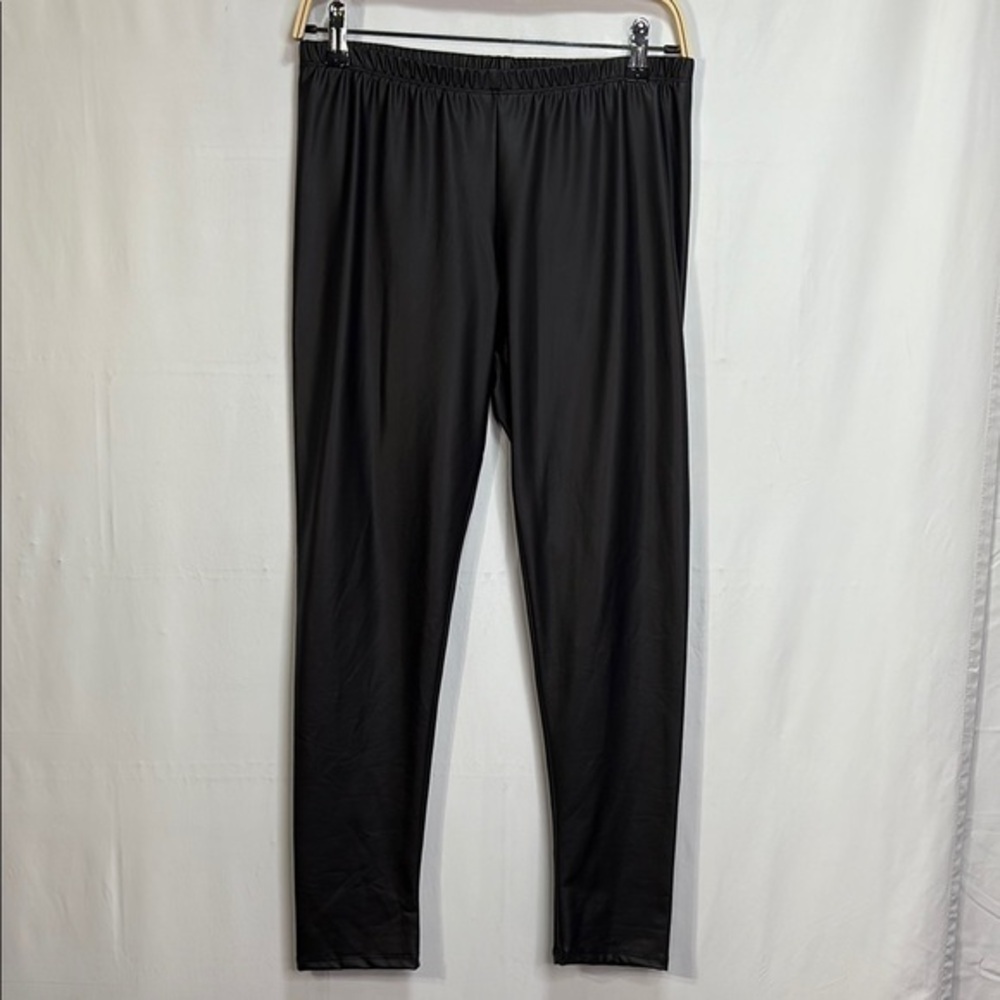 🥽BONGO light, weight, black, faux, leather leggings